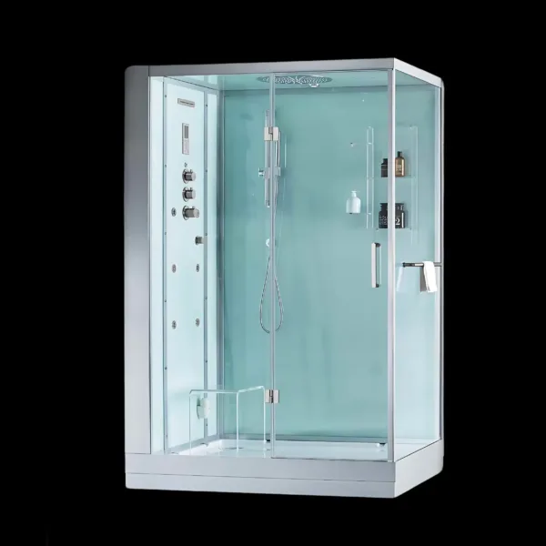 CloudChamber Steam Shower Room VV N693 with touchscreen control and Bluetooth music feature