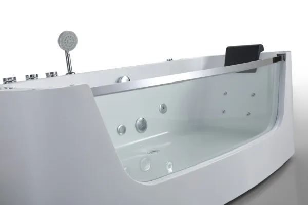 AquaMirth Hydro Bathtub showing advanced massage system and ABS construction