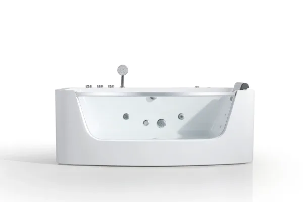 AquaMirth Hydro Bathtub showing advanced massage system