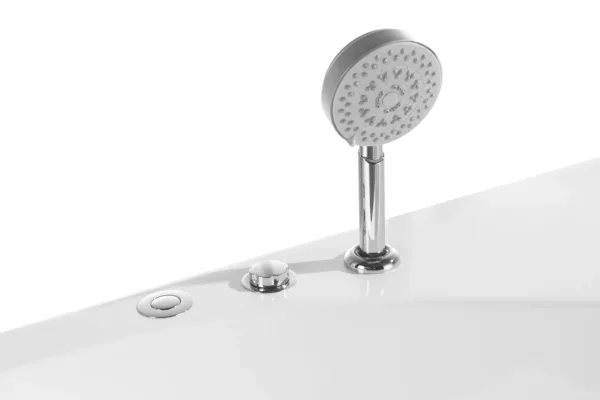 Top view of the DelosFlow Luxury Spa Tub Vv-8036 highlighting its 1480x1480x630 mm dimensions.