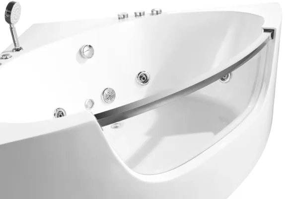 Securely packaged DelosFlow Spa Tub Vv-8036 in a wooden frame for safe delivery.