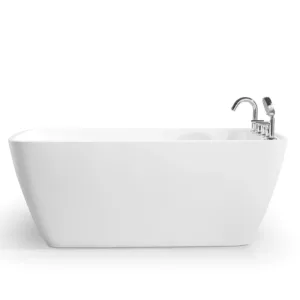 Close-up of the high-quality acrylic finish of the KendraFlow bathtub