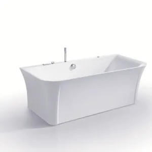 Close-up of the premium acrylic finish of the MoonGlow bathtub