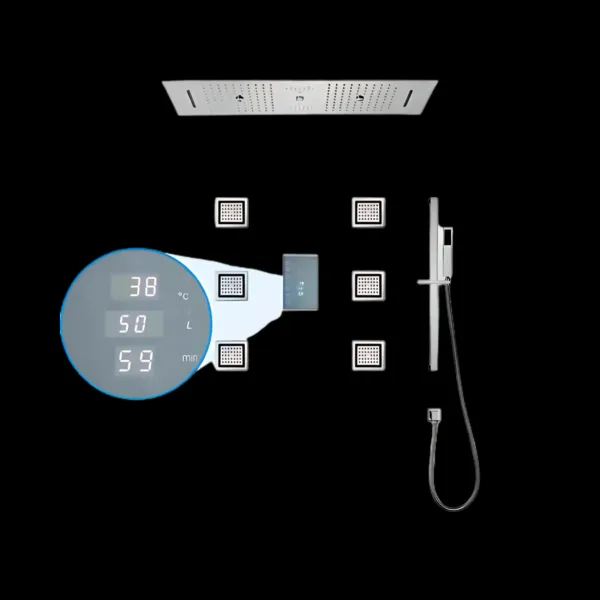 Klarita Shower System VV-15318B-1 with LED shower head and Bluetooth music feature