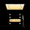 Perfetto Shower System VV-15270-3 in gold with LED showerhead and Bluetooth speaker