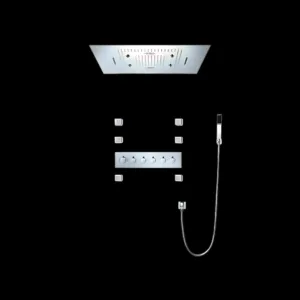 Riviera Shower System VV-05044D-1 with chrome finish and LED shower head