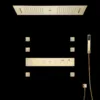 Sontuoso Shower System in Brushed Gold - Complete Set Display