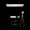 Divino Shower System Vv-15119C-1 with chrome LED shower head and Bluetooth functionality