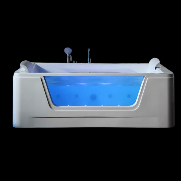 LED-lit bubble bath in the JewelFlow Hydro Spa System with vibrant wall and bottom lights